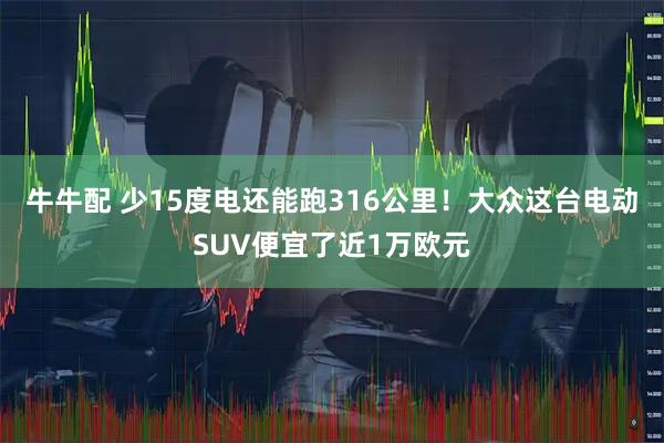牛牛配 少15度电还能跑316公里!大众这台电动SUV便宜了近1万欧元