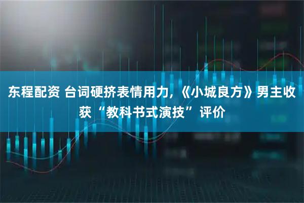 东程配资 台词硬挤表情用力, 《小城良方》男主收获 “教科书式演技” 评价