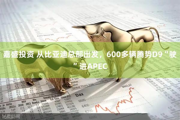 嘉盛投资 从比亚迪总部出发,600多辆腾势D9“驶”进APEC